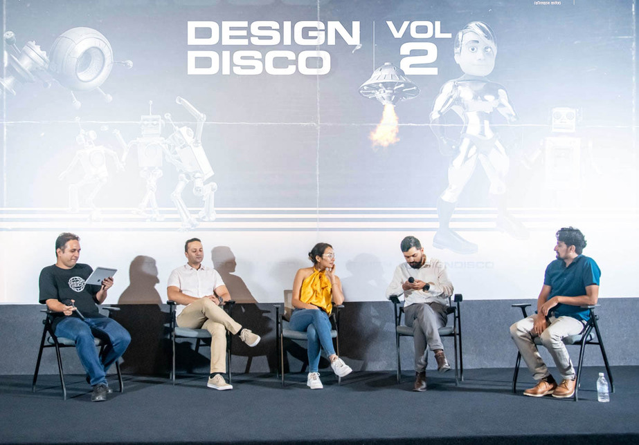 Panel discussion in progress. (L-R): Swapnil Acharya (moderator), Abhash Bikram Thapa, Nora Asha Gurung, Rabin Sharma and Shyam Adhikari Panel discussion in progress. (L-R): Swapnil Acharya (moderator), Abhash Bikram Thapa, Nora Asha Gurung, Rabin Sharma and Shyam Adhikari