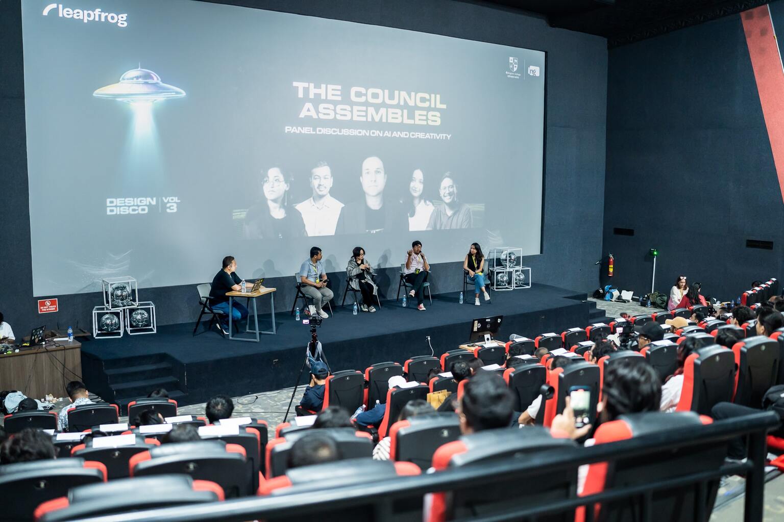 Panel discussion in process with Saroj, Mrigaja, Shashank and Hricha. Moderated by Swapnil. Panel discussion in process with Saroj, Mrigaja, Shashank and Hricha. Moderated by Swapnil.